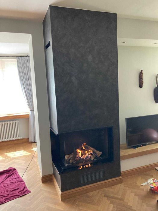 tani PIEC koza k6 ECO żeliwna z dolotem komin zewnętrzy izolowa MONTAŻ