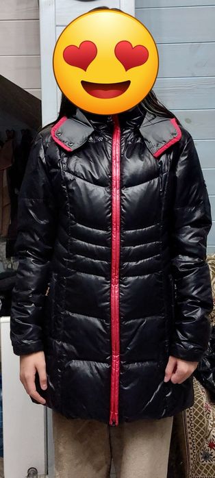 Зимова куртка, чорний довгий Пуховик Kjus Преміум бренд Кжус