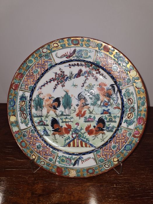 Prato  e chávenas Macau "Galos"