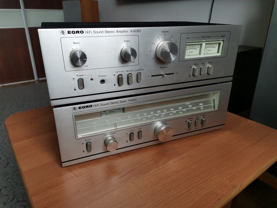Wzmacniacz i tuner Egro Vintage