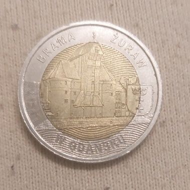 5 zł "Brama żuraw w Gdańsku"