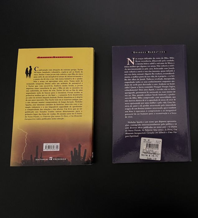 2 obras de Nicholas Sparks