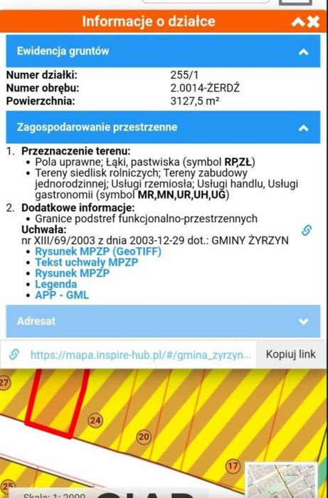 Działka rolno budowlana