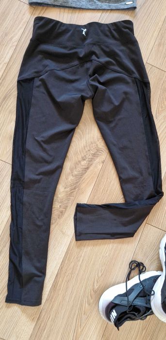 Damskie Legginsy Sportowe  DRI-FIT Mesh r. S Czarne