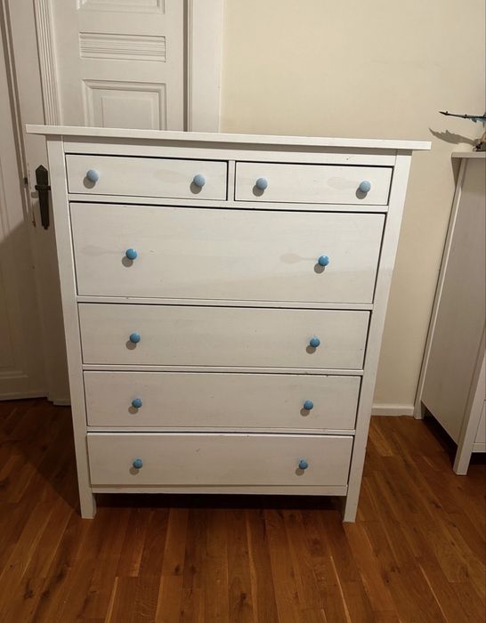 Komoda IKEA HEMNES biała lite drewno
