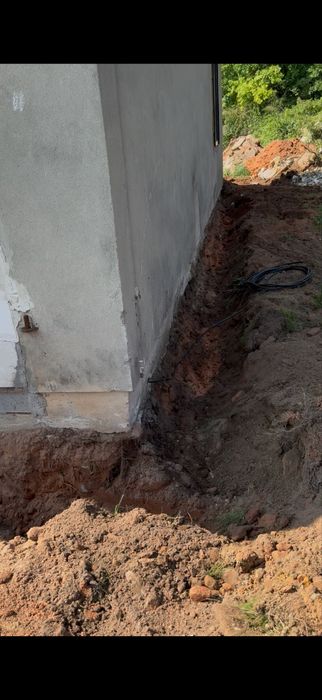 Minikoparka usługi mini koparką