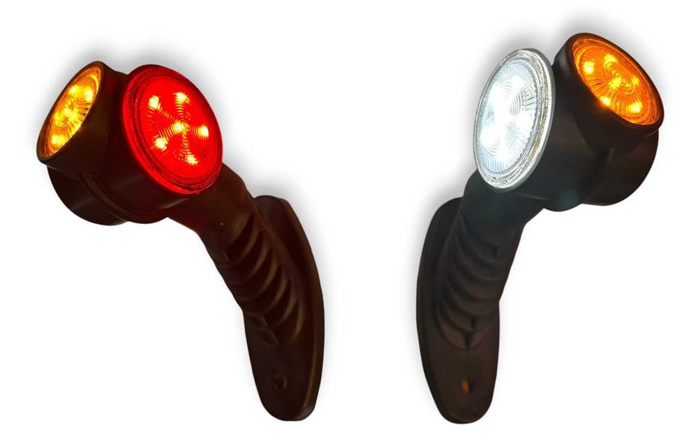 Lampa obrysowa obrysówka LED - trzy kolory - kpl prawa/lewa - Ol-Mot Kutno