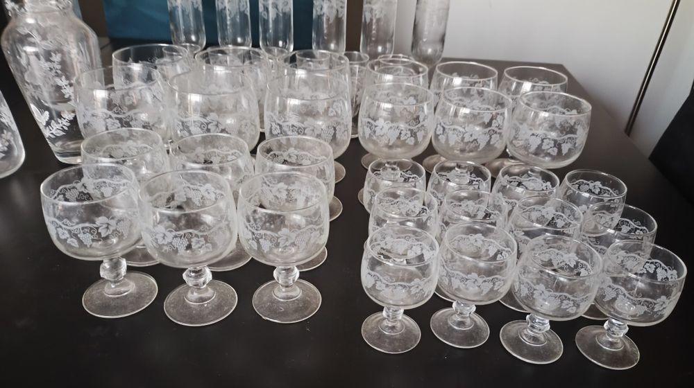 Conjunto de louça vintage Luminarc coleção Sarment