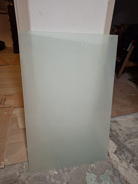 Vidros verde água baços