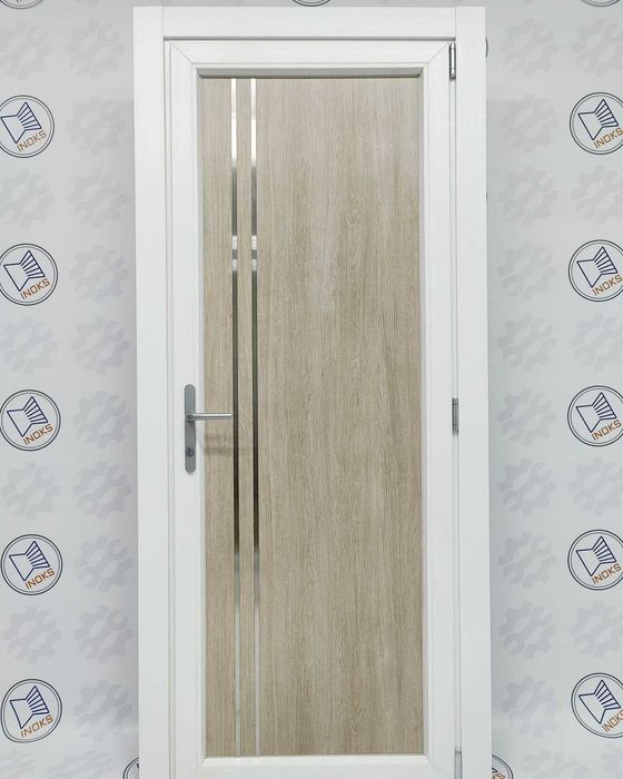 Металопластикові двері вхідні та міжкімнатні INOX сантана02