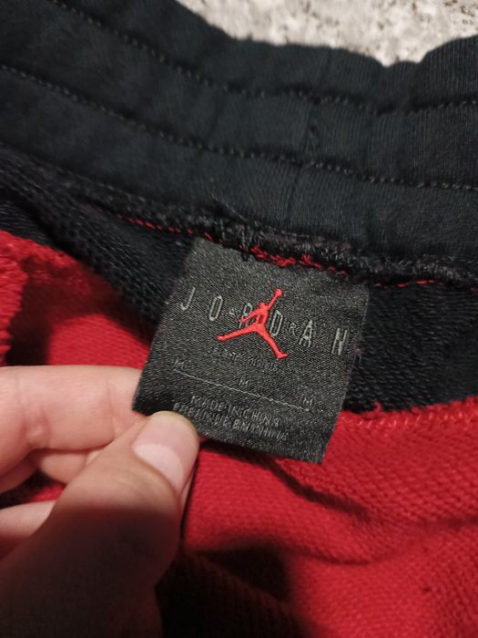 Burgundowe spodnie dresowe Męskie Jordan Jump man Jogger
