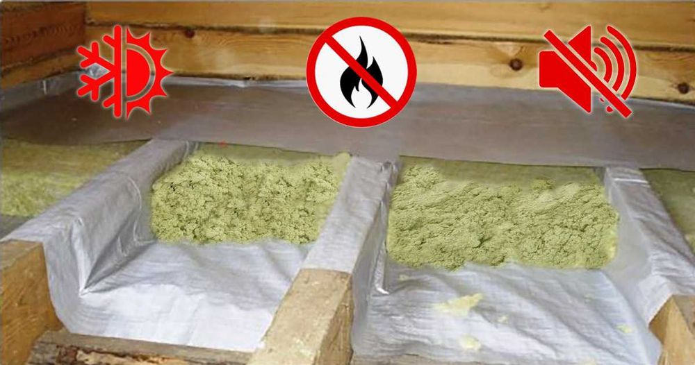 Базальтова вата. Утеплювач для перекритів, горищ,  підлог.