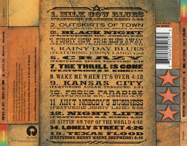 Willie Nelson ‎– Milk Cow Blues (CD Blues)