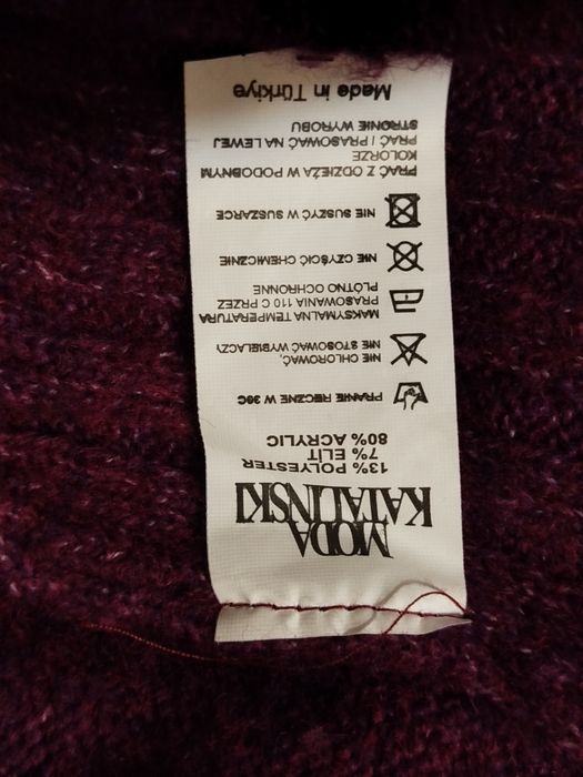 Ciemno fioletowy melanż nowy golf Moda Katalinski L 40