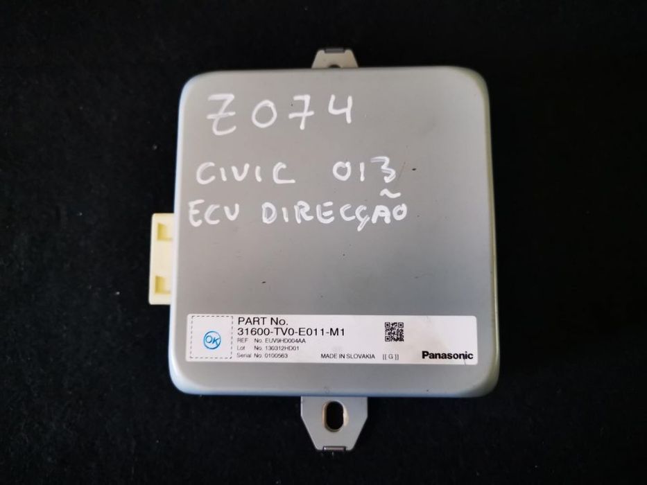 HONDA CIVIC 2013 MÓDULO CENTRALINA DIRECÇÃO Z072 Z074