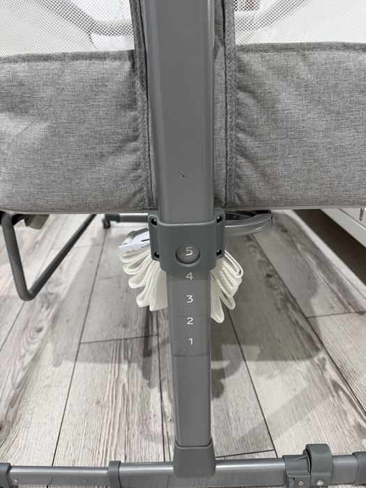 Kinderkraft Łóżeczko dostawne Neste AIR szare Dostawka