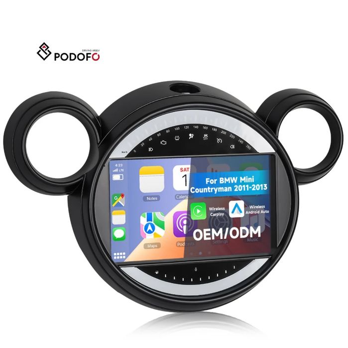 Rádio Android Mini Countryman 2011-13 CarPlay 4/64GB GPS WiFi BT NOVO