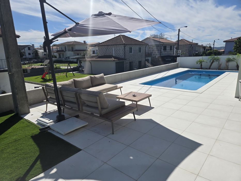 10m pavimento Cerâmico deck Piscina + 10 peças Bordadura Sahara
