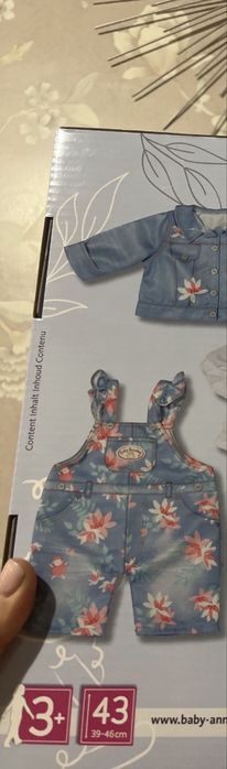 Baby annabell одяг набір костюм Baby born