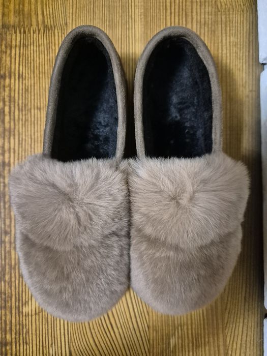 Женские меховые тапочки, туфли-мокасины, лоферы, слипоны, "авто-леди"