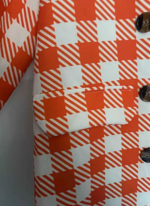 Marynarka i spodnie, w kratę pepitkę w stylu preppy, smart casual