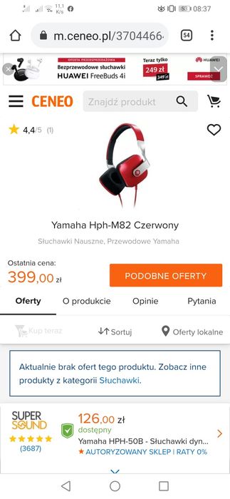 Nowe słuchawki Yamaha