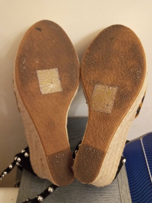 Beżowe brązowe buty Dee Zee r 38 obcas 12 cm