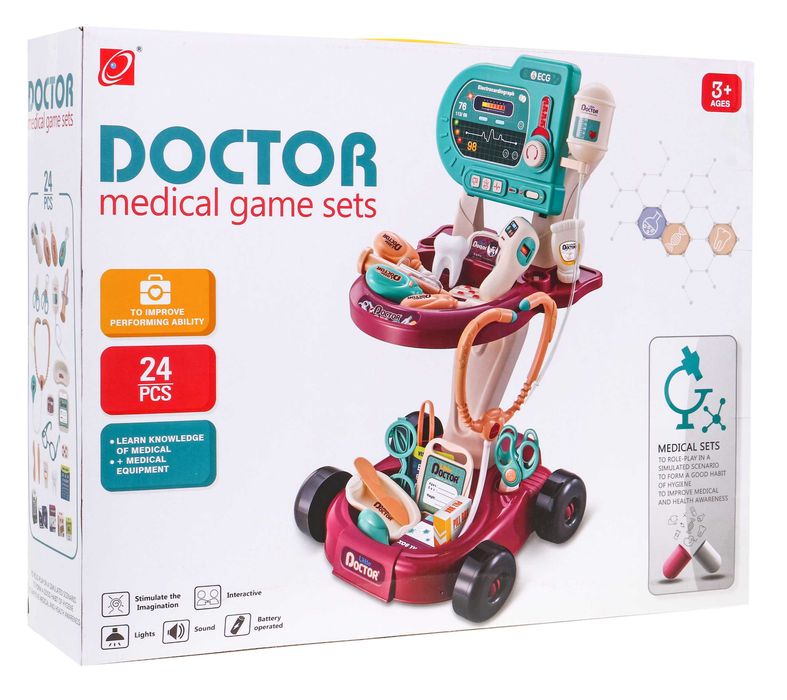 Zestaw lekarski dla dzieci 3+ Wózek ZDZ.660-87