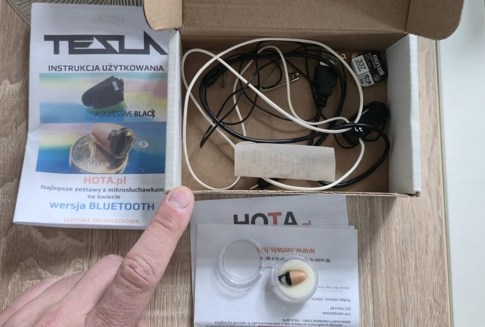 Mikrosłuchawka bluetooth TESLA