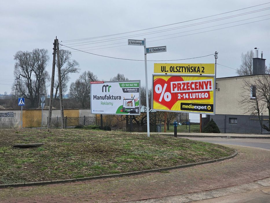 REKLAMA Baner tablice kasetony DZIAŁDOWO Billboard Miejsca pod reklamę