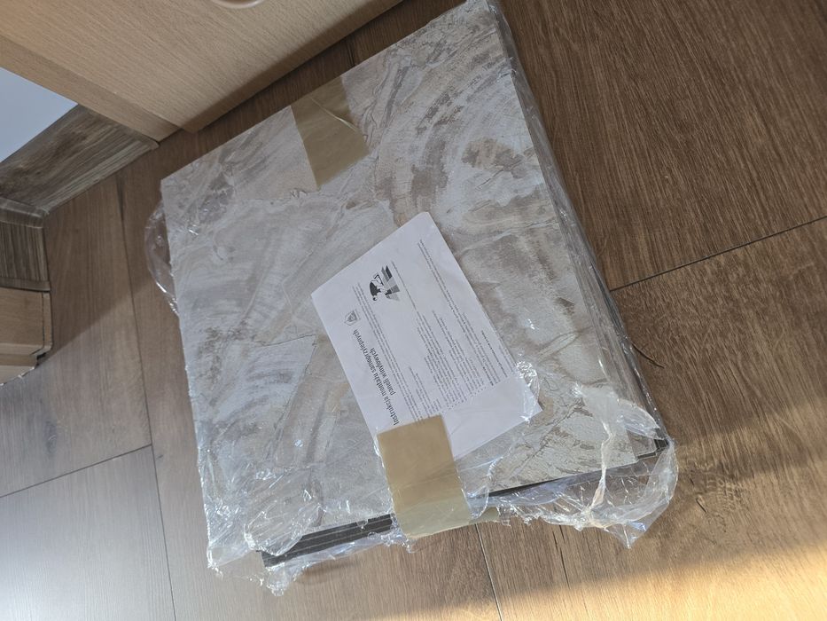 Plytki samoprzylepne panele winylowe 24szt 30,5x30,5cm NOWE BEŻOWY KAMIEŃ panel Kafel Marmur