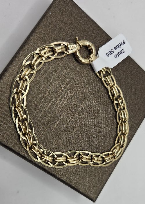 Śliczna nowa bransoletka złota pr 585 14K