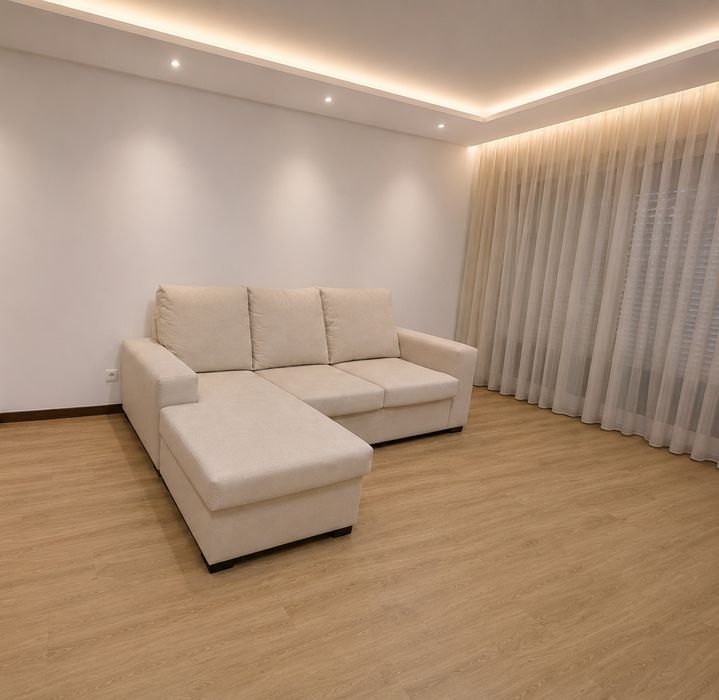 Sofas novos chaise reversivel, tecido lavavel