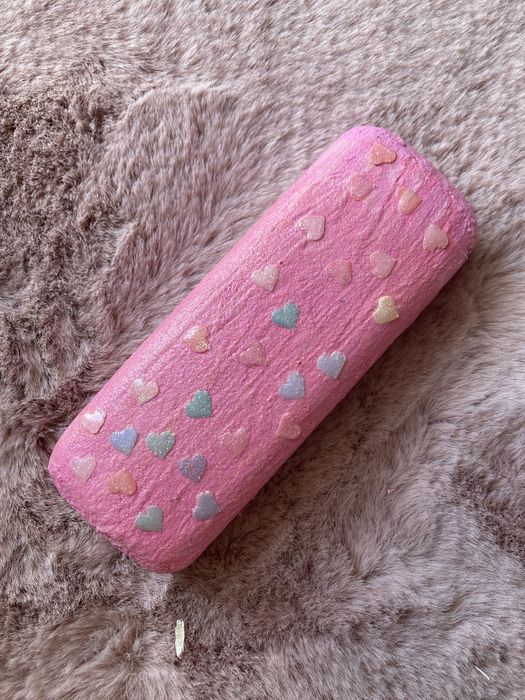 Etui na okulary handmade różowe