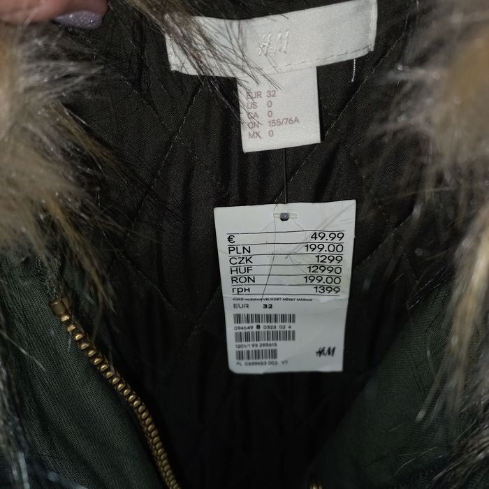 Kurtka H&M khaki 32