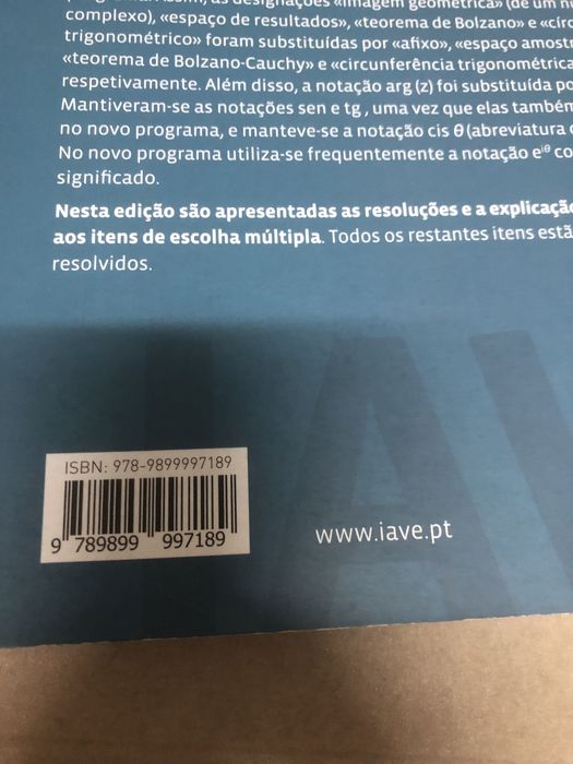 Livro IAVE exame matemática 12 ano