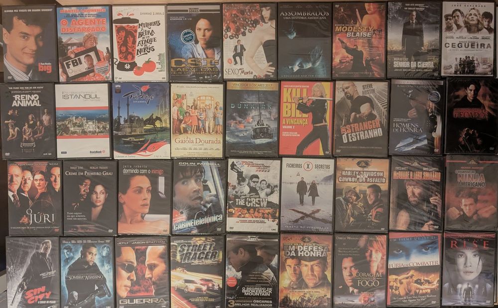 220 filmes em dvd, novos e selados