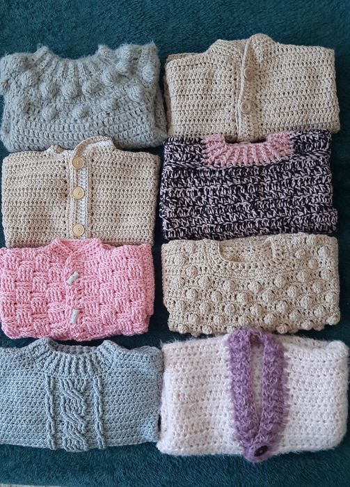 Sweterek handmade 2-3 lata