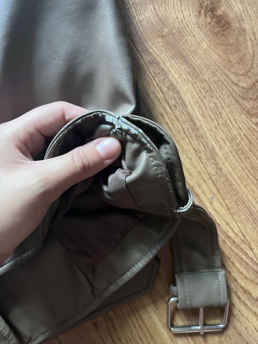 Куртка косуха с екошкіри Stradivarius