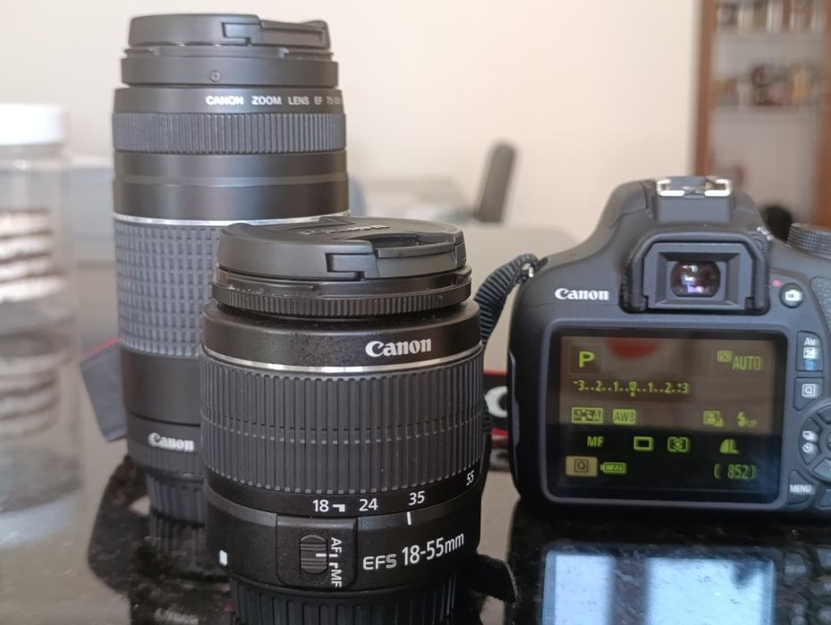 Canon EOS 1200D + 2 Objetivas + Acessórios