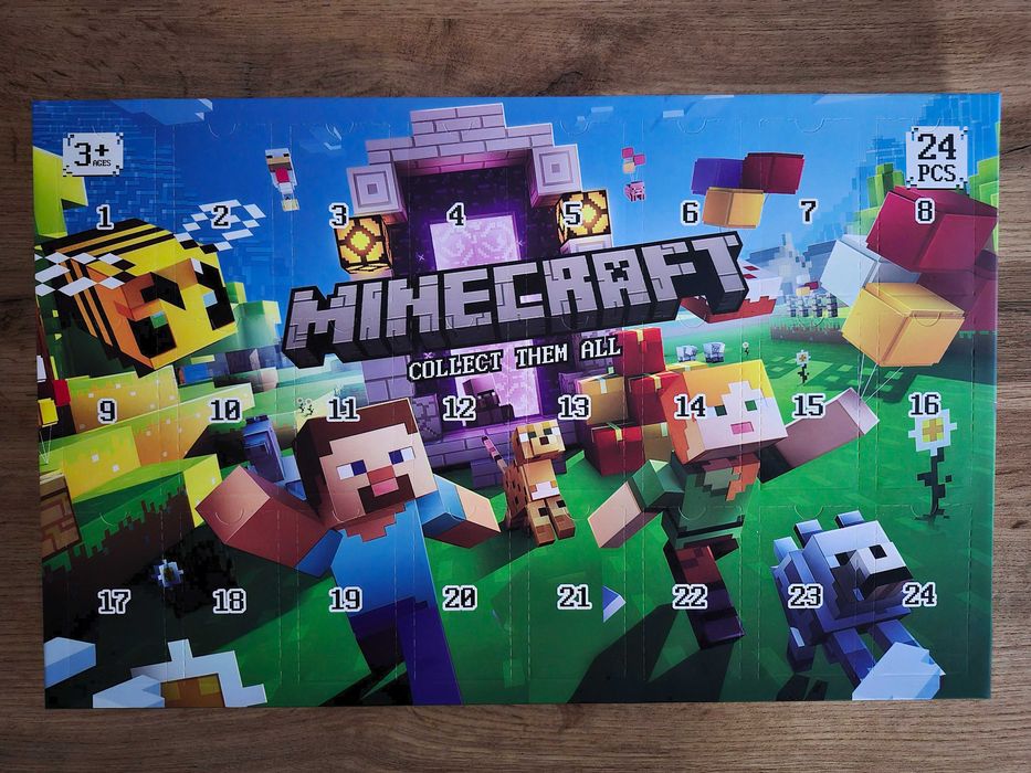Kalendarz adwentowy z figurkami Minecraft
