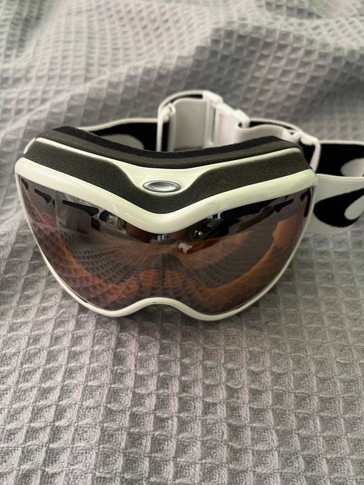 gogle narciarskie Oakley A-Frame 2.0 białe z szybą Persimmon