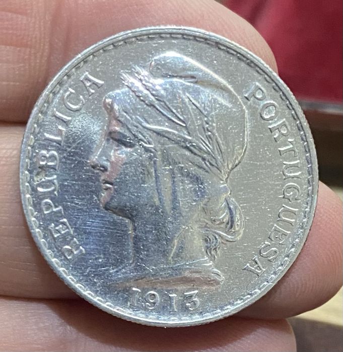 Moeda 1536 - 50 Centavos 1913 Prata