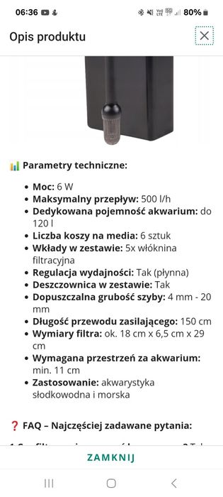 Filtr do akwarium