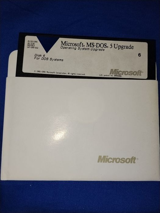Oryginalne dyskietki 5.25" Microsoft Windows 3.0 + MS-DOS 5 (1990) Retro PC
