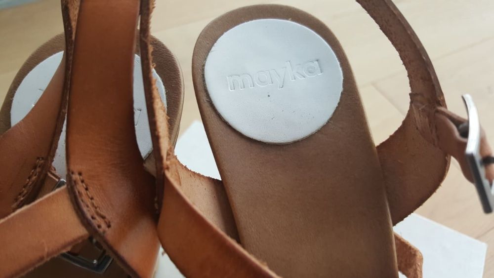 Skórzane buty damskie Mayka r. 38