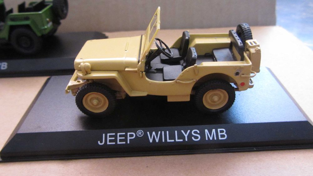 2 машинки  ГАЗ 67В Gaz67B, Jeep Villys MB.