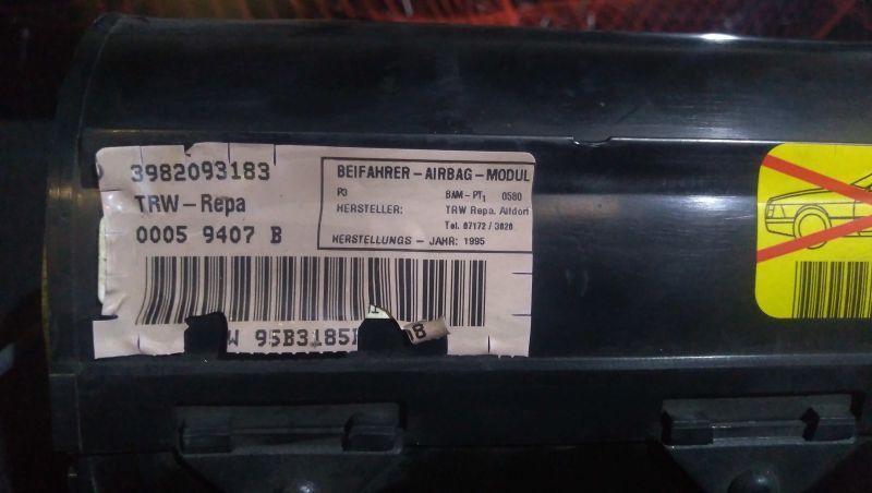 Airbag Passageiro Bmw 3 (E36)