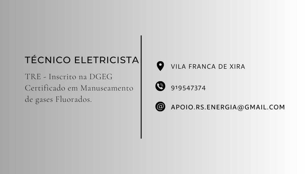 Eletricista certificado. Tecnico ar condicionado. Veiculos eletricos