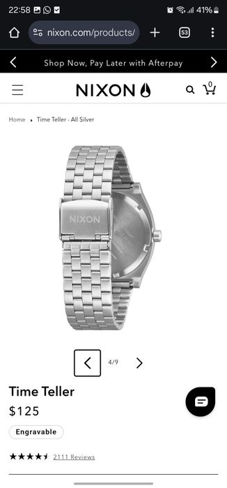 Relógio Nixon Time Teller All Silver